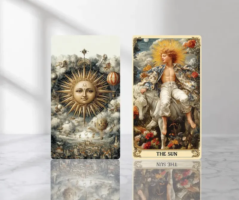 The Golden Age Tarot Deck – 78 Card Vintage Oil Painting Tarot Cards with Gold Foil Gilded Edges, Renaissance Fine Art Illustrations & Luxury Magnetic Keepsake Box for Tarot Reading, Divination & Collectors